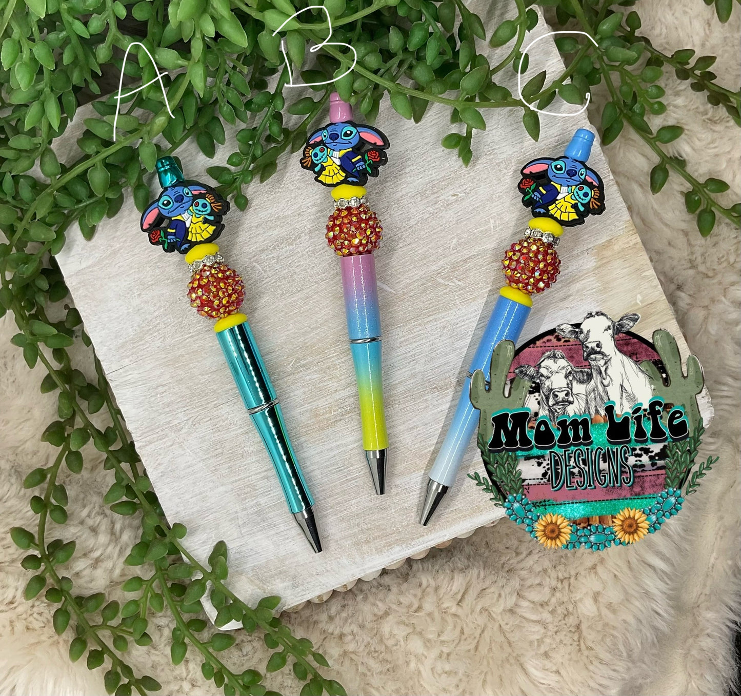 Cartoon Character Beaded Pen