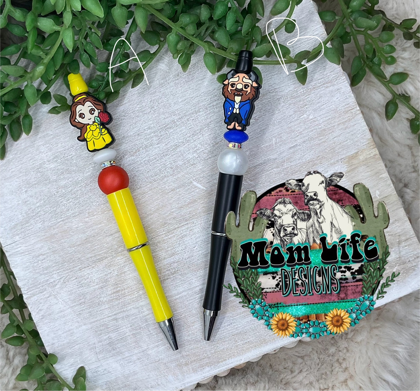 Cartoon Character Beaded Pen