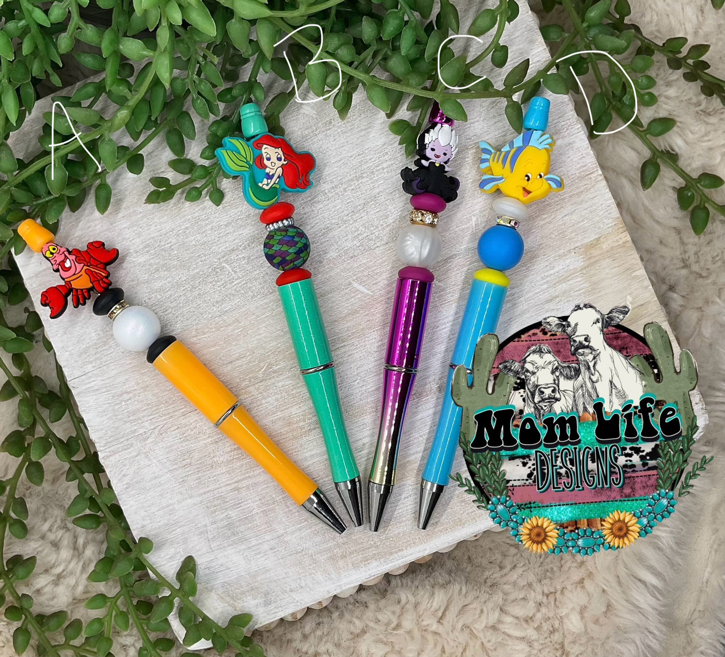 Cartoon Character Beaded Pen