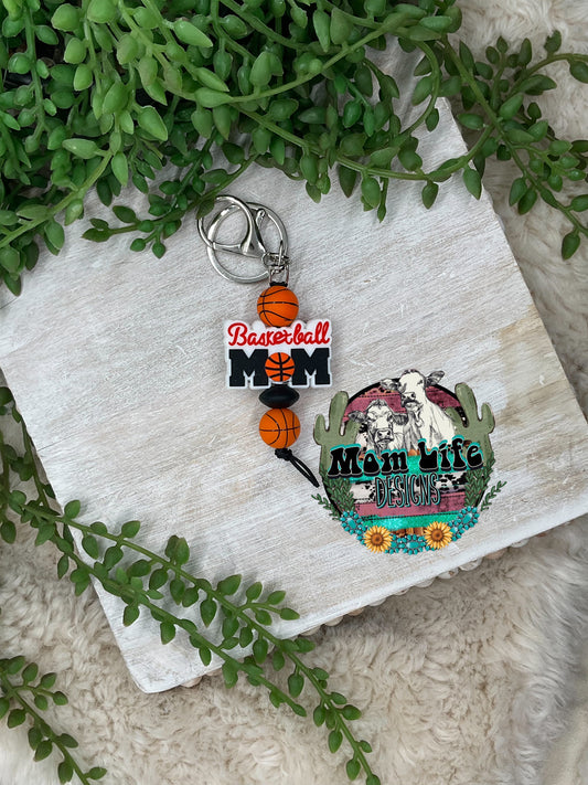 Basketball Mom Keychain