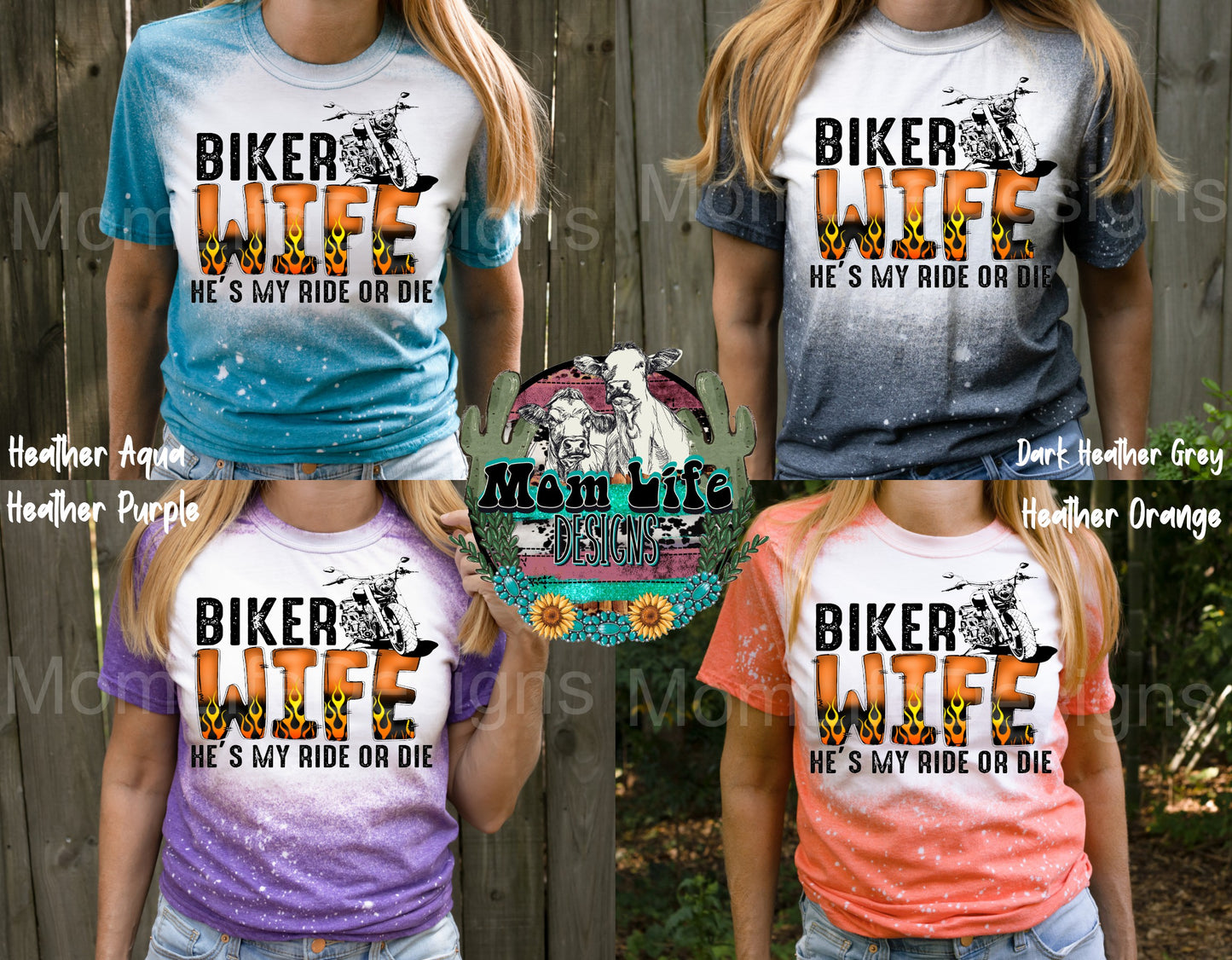 Biker Wife He's My Ride Or Die