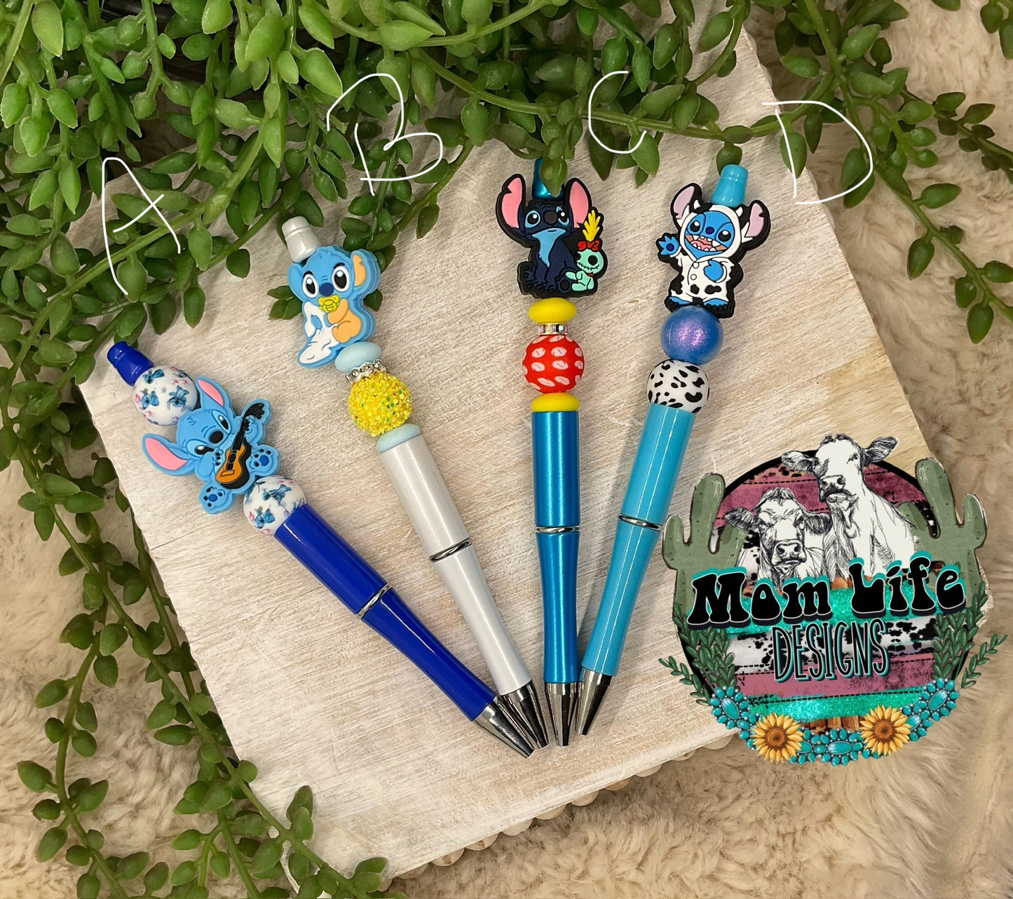 Cartoon Character Beaded Pen