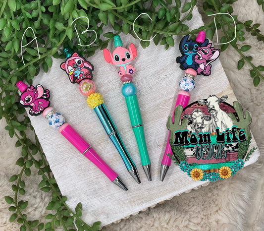 Cartoon Character Beaded Pen