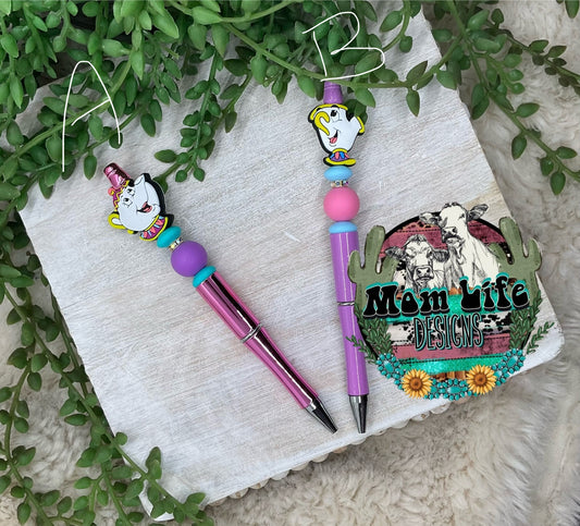 Cartoon Character Beaded Pen