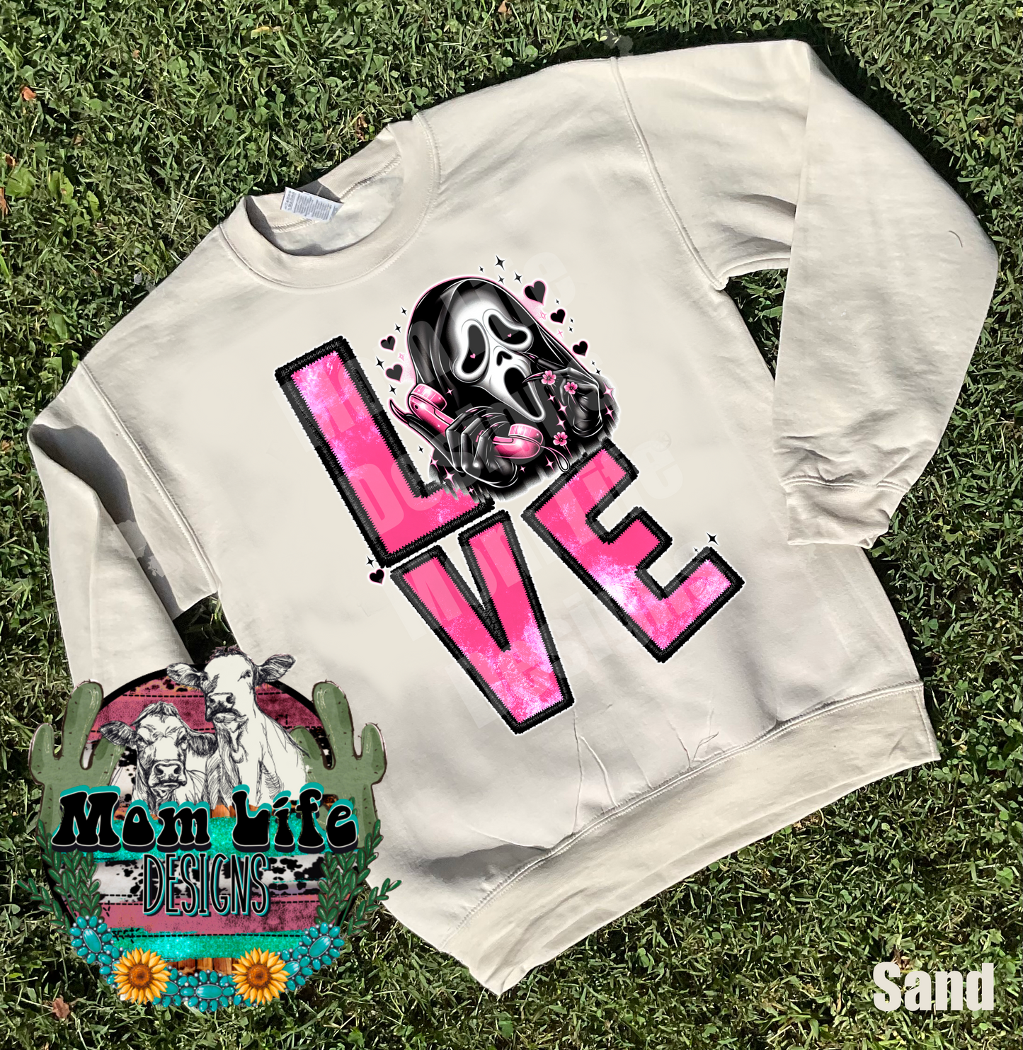 Valentine’s Day Crewneck Sweatshirt “ Love ” Scary Horror Character