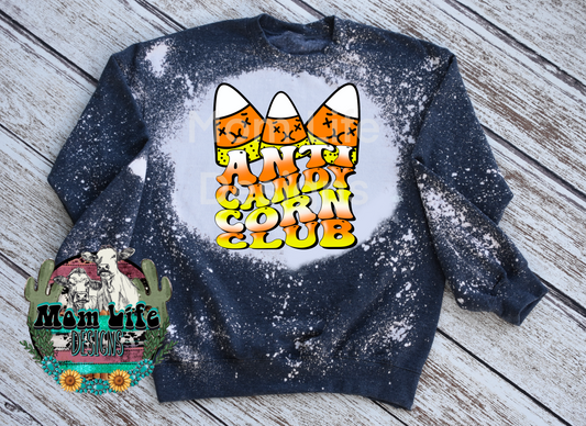Anti Candy Corn Club Halloween Fall Sweatshirt