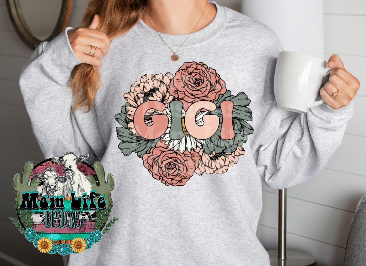 Gigi Floral Retro Sweatshirt