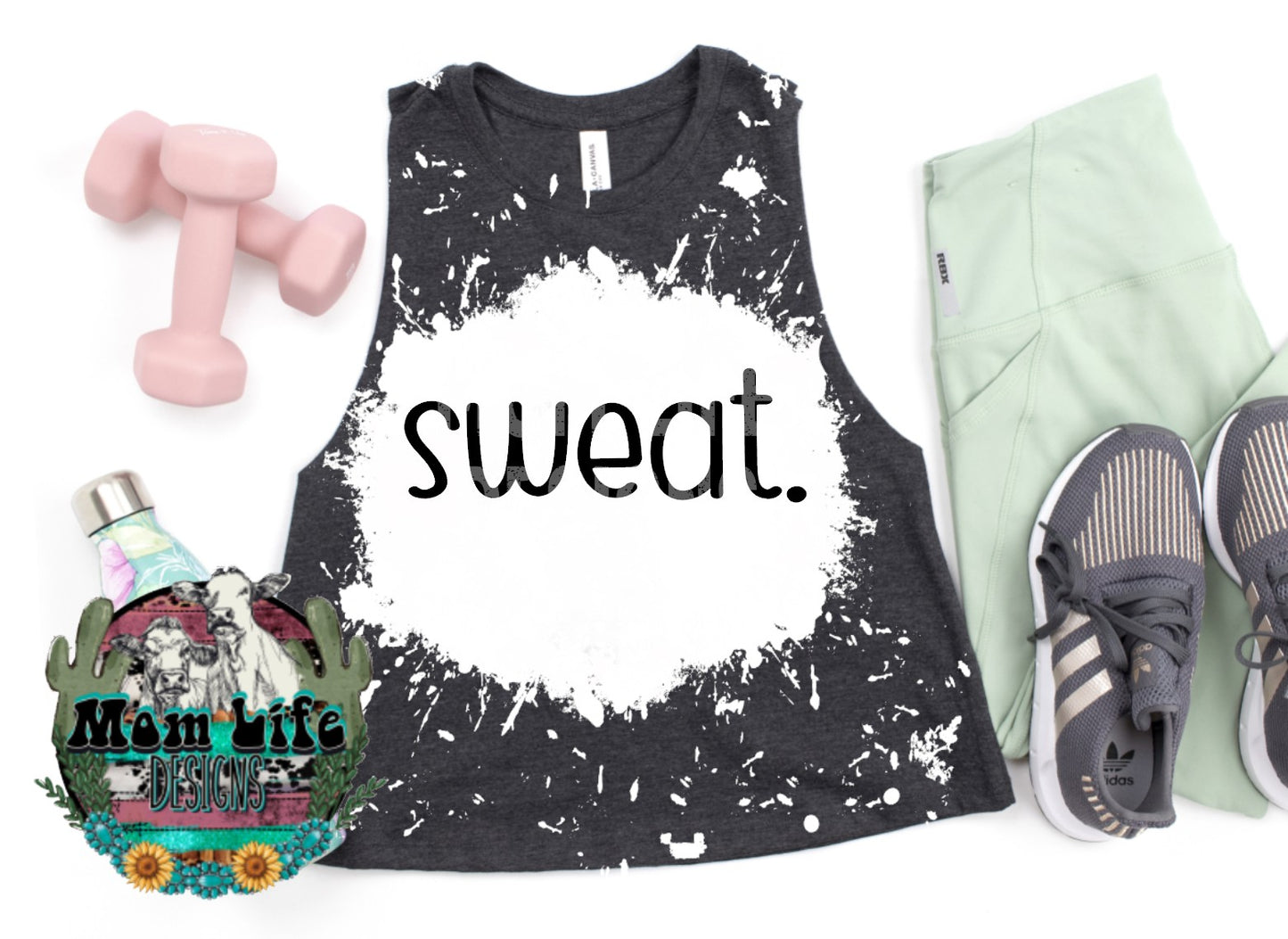 Sweat. Gym Cropped Tank Top