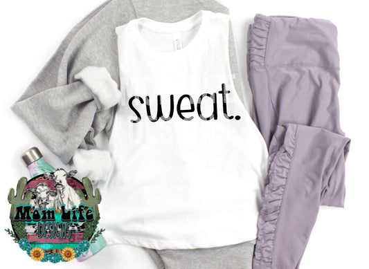 Sweat. Gym Cropped Tank Top