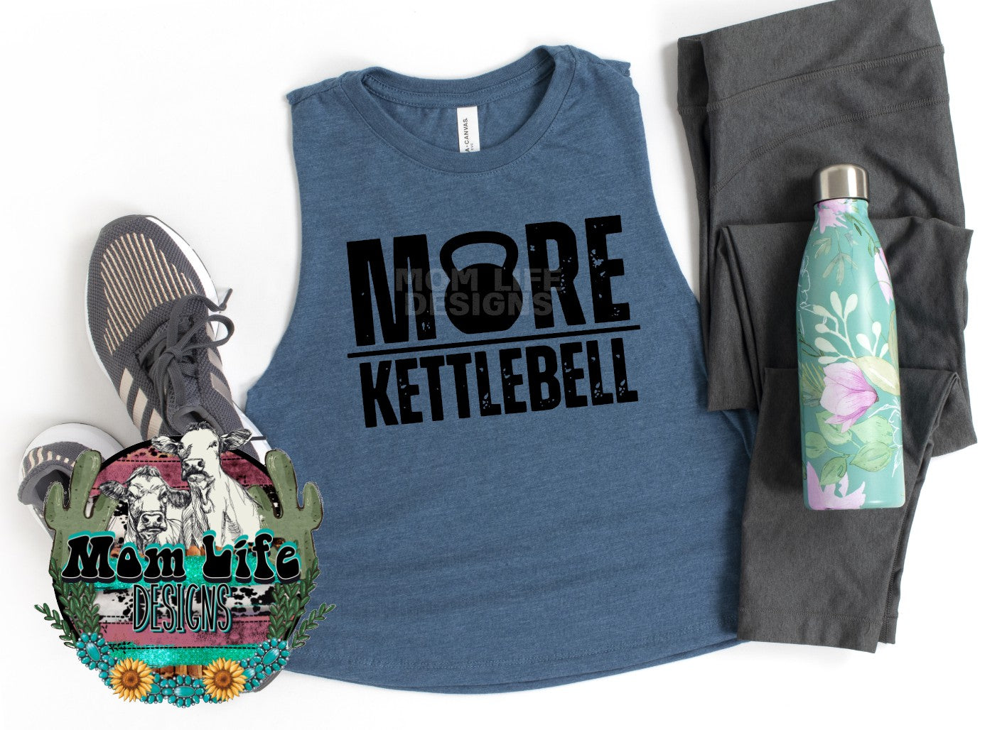 More Kettlebell Gym Cropped Tank Top