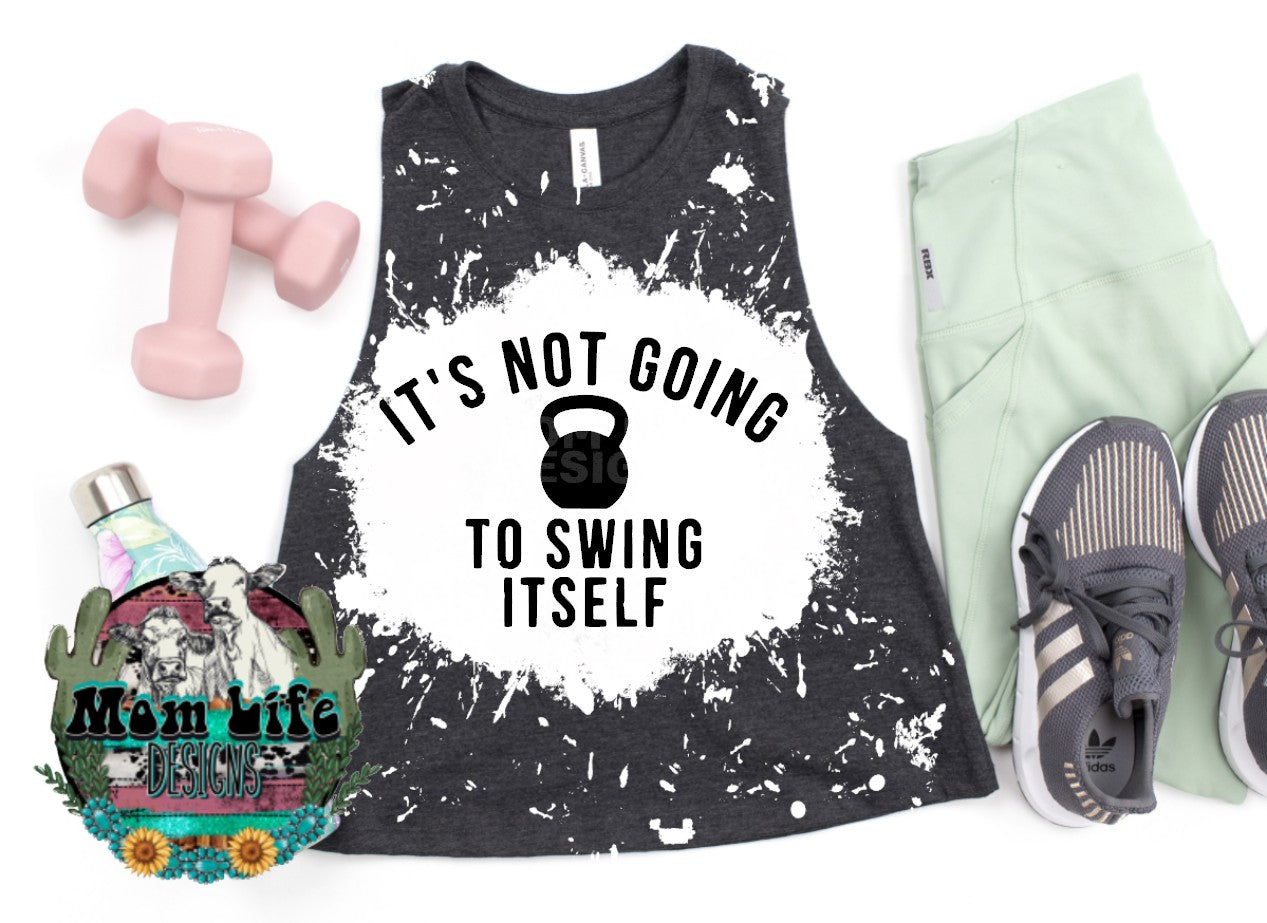 It's Not Going To Swing Itself Gym Cropped Tank Top