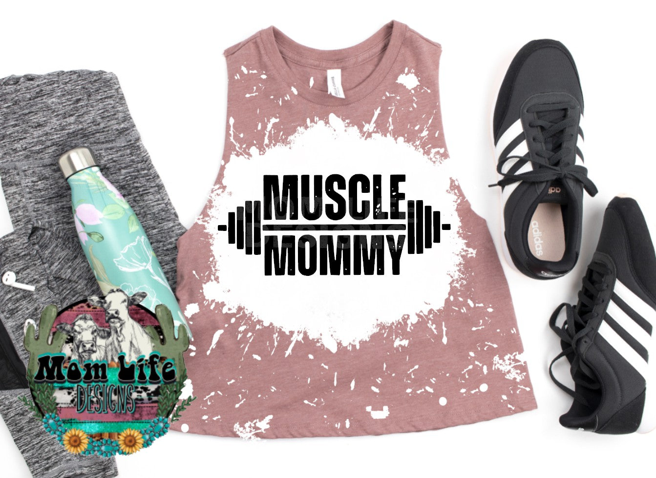 Muscle Mommy Gym Cropped Tank Top