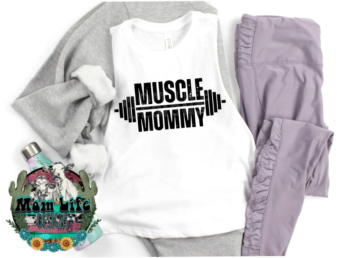 Muscle Mommy Gym Cropped Tank Top