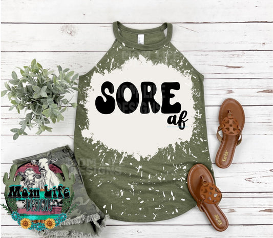 Sore AF Gym Rocker Tank Top