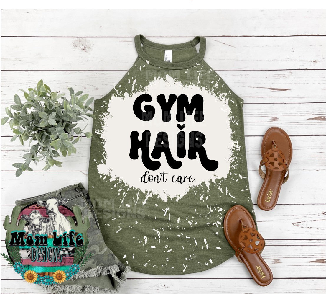 Gym Hair Don't Care Rocker Tank Top