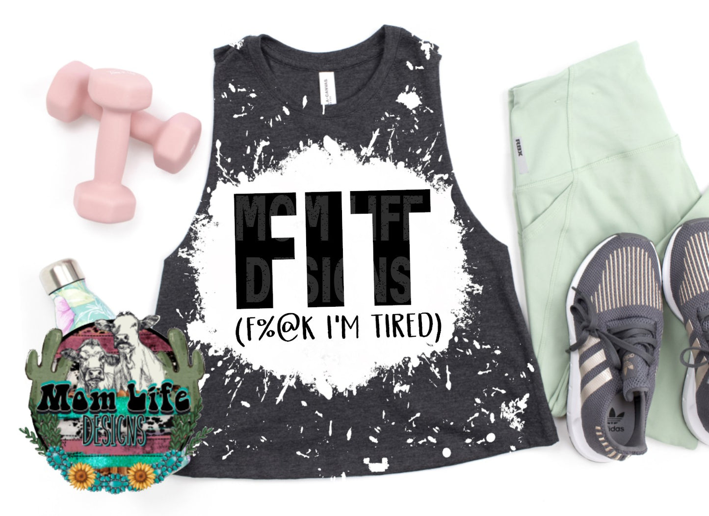 FIT (F%@k I'm Tired) Cropped Tank